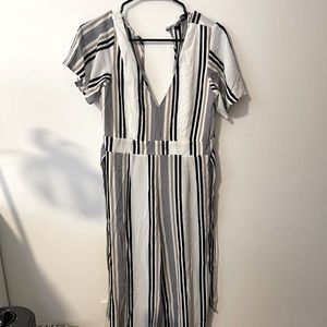 Striped jumpsuit
